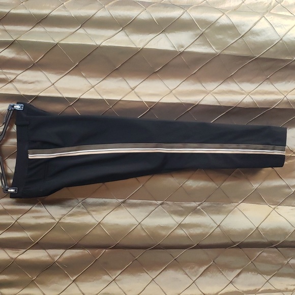 EUC- H&M Tuxedo Stripe Ponte Knit Pull On Skinny Dress Pant - Picture 5 of 7